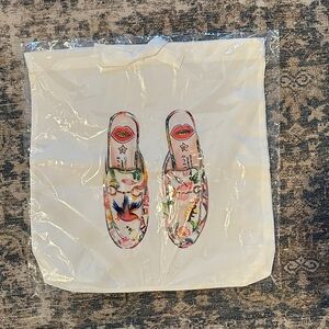 Floral Flats Drawstring Bag-NWT